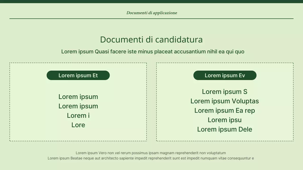 Materiale di formazione per consulenti semplice, verde e alla menta