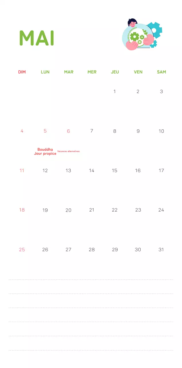 Une fondation sociale qui célèbre les fêtes de fin d'année avec des illustrations colorées de personnes et de la planète.