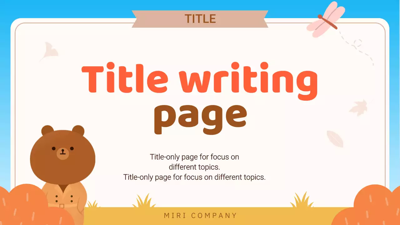 Orange Cute Fall Presentation