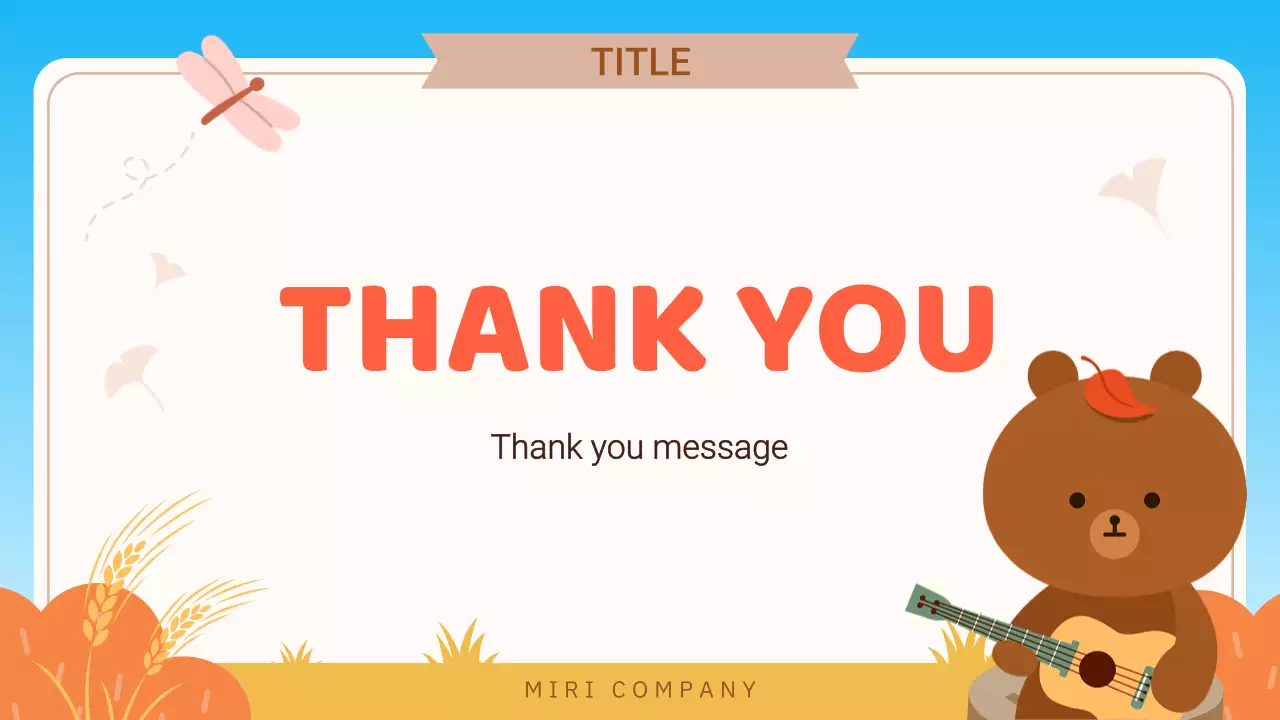 Orange Cute Fall Presentation