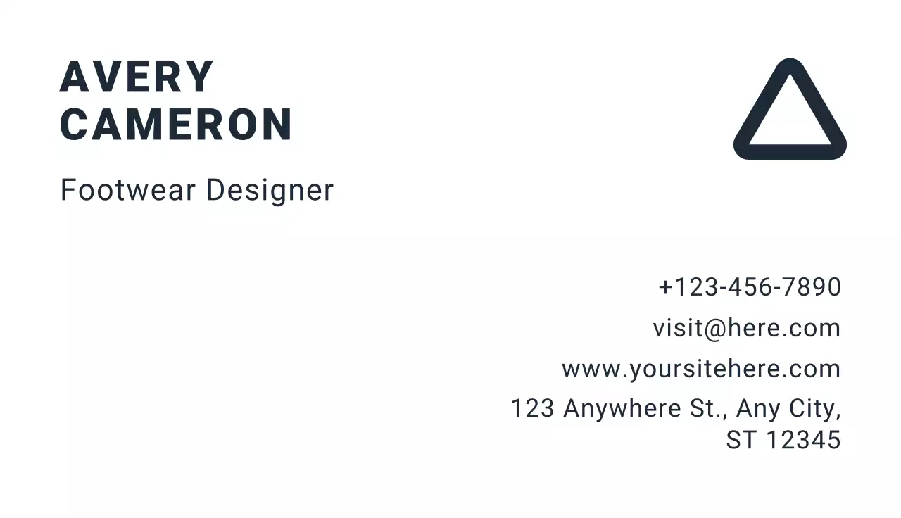 White Minimalist Business Card