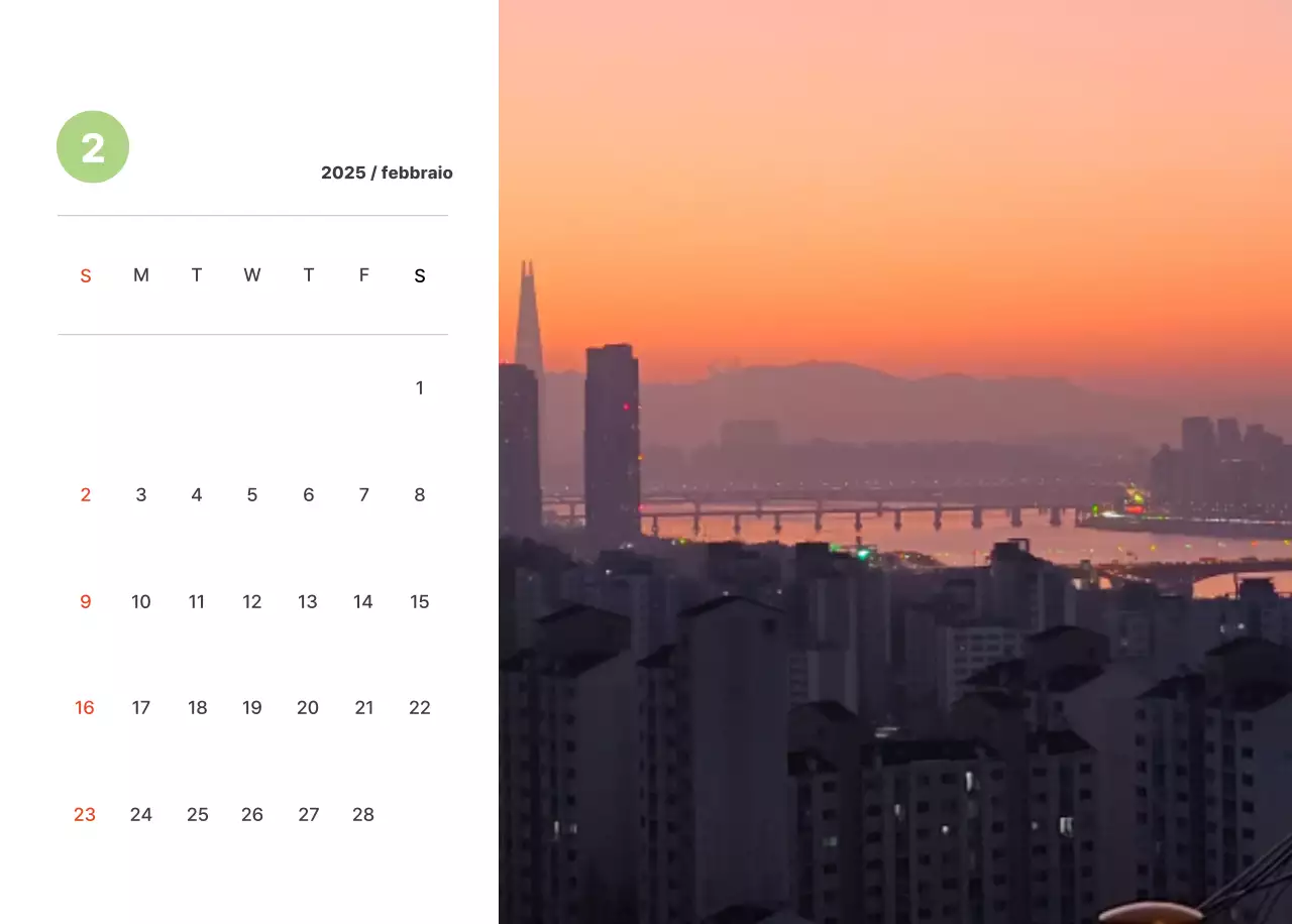 Calda fotografia di paesaggio con colori pastello