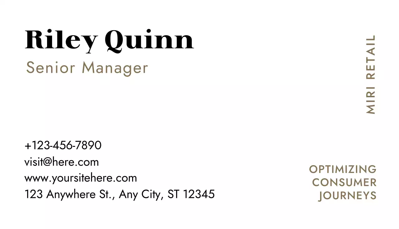 White Modern Business Card