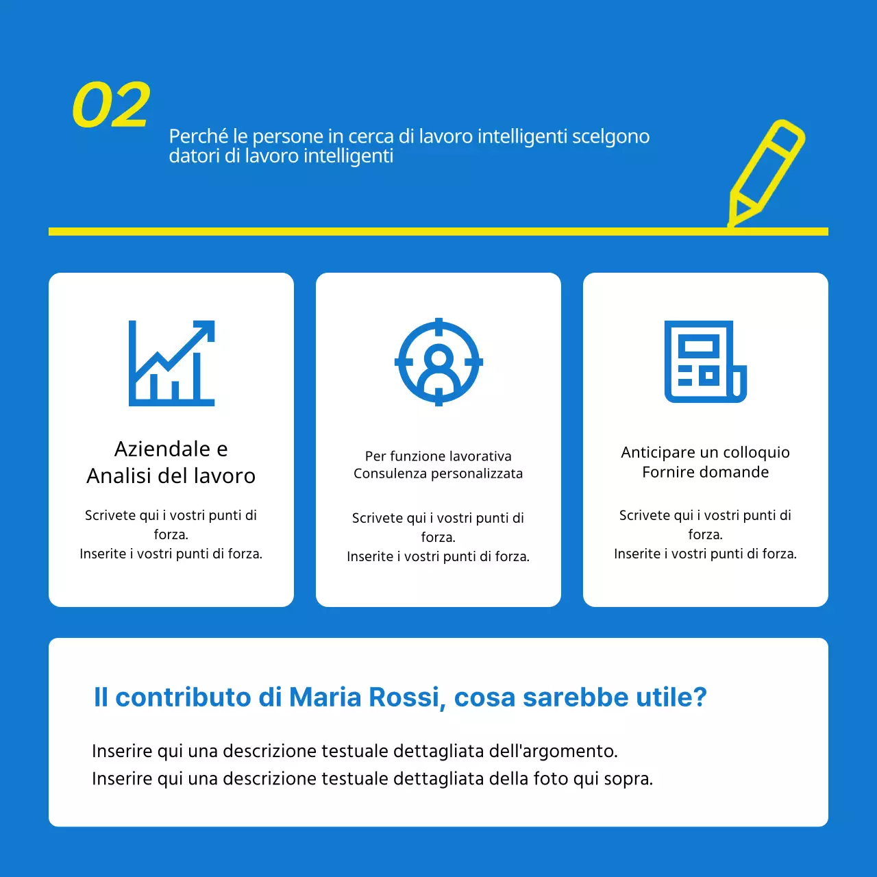 Promozione di una semplice sessione di tutoraggio in azzurro e giallo