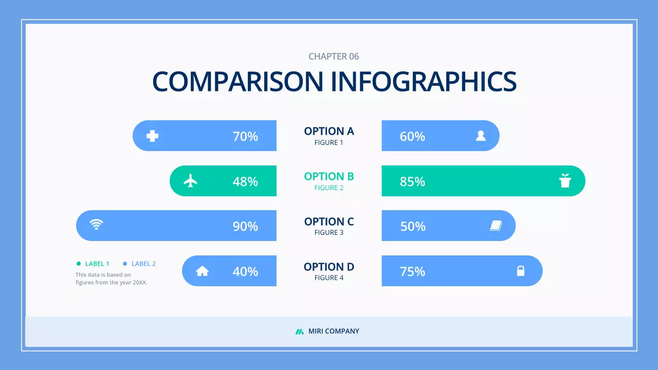 Presentasi Panduan Infografis Modern Biru