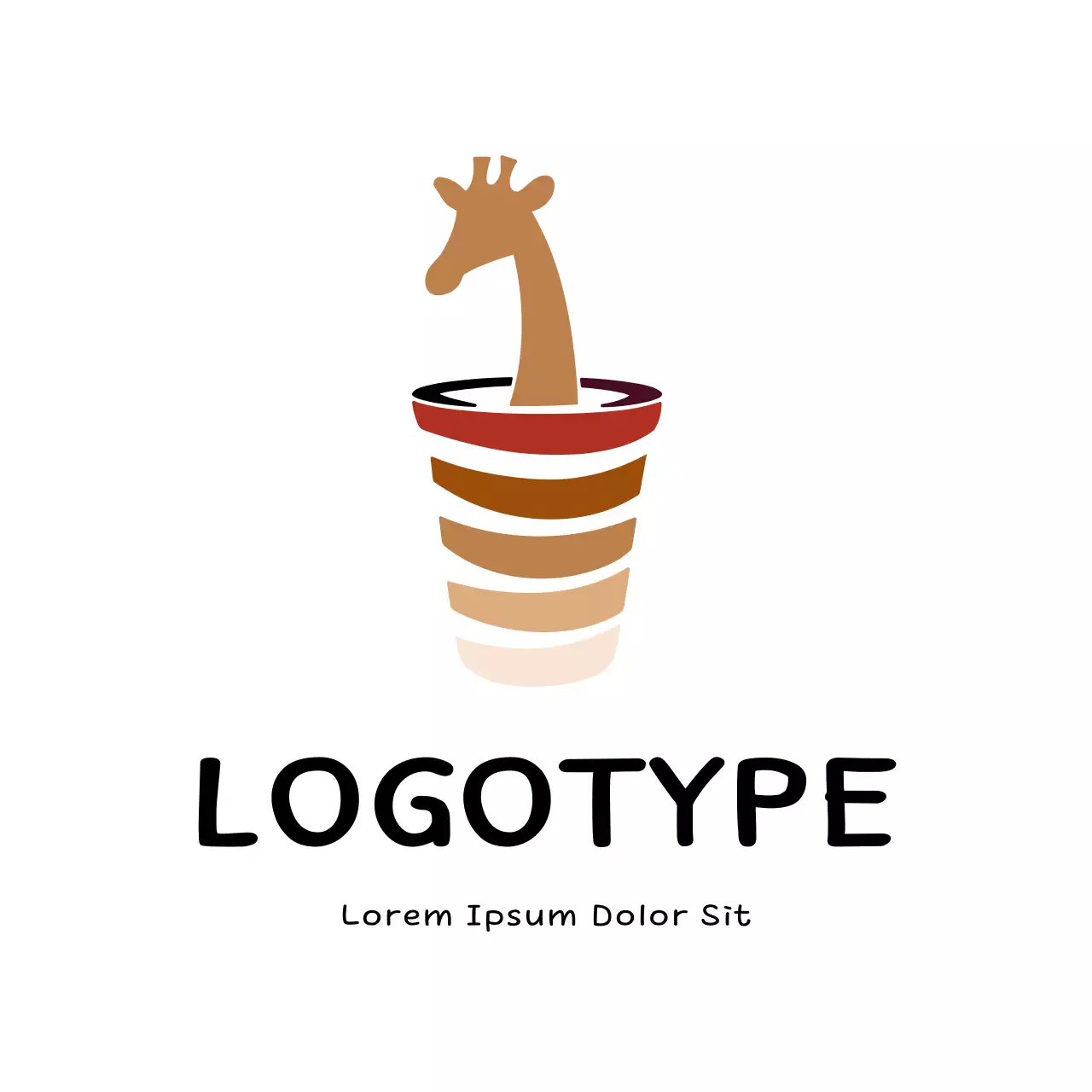 Brown Minimal Design Logo