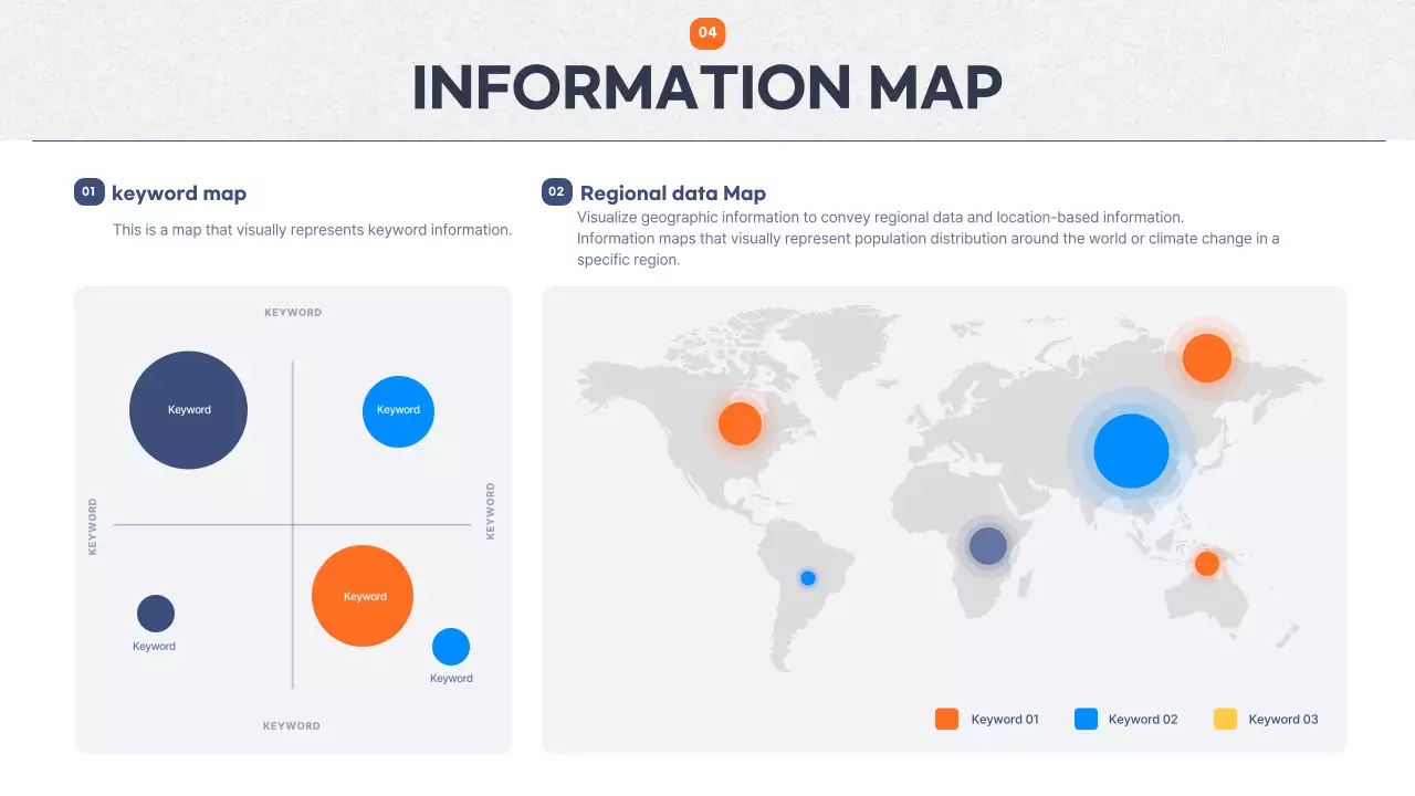 오렌지 모던 인포그래픽 가이드 프레젠테이션