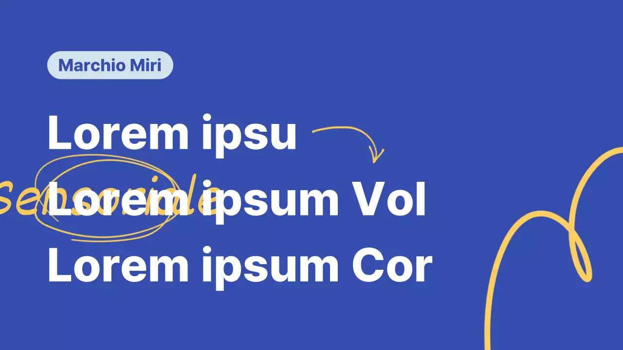 Una guida ai marchi di tendenza delle piccole imprese in blu e giallo