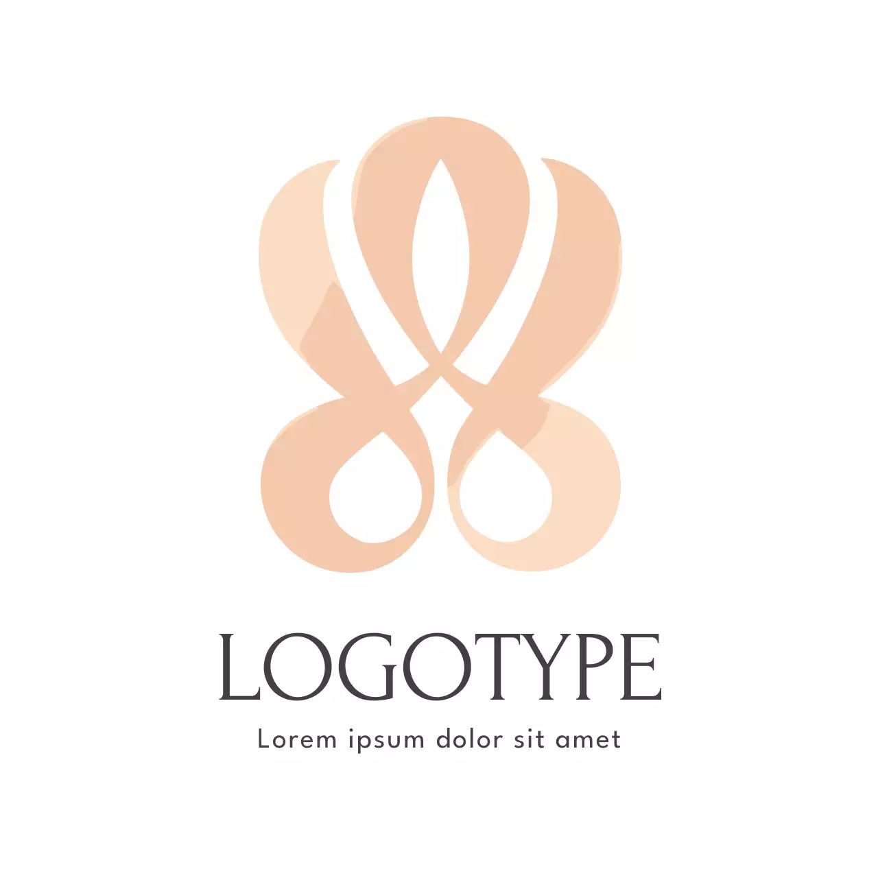 Beige Minimal Design Logo