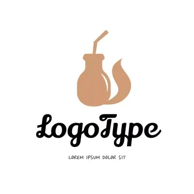 Beige Minimal Design Logo