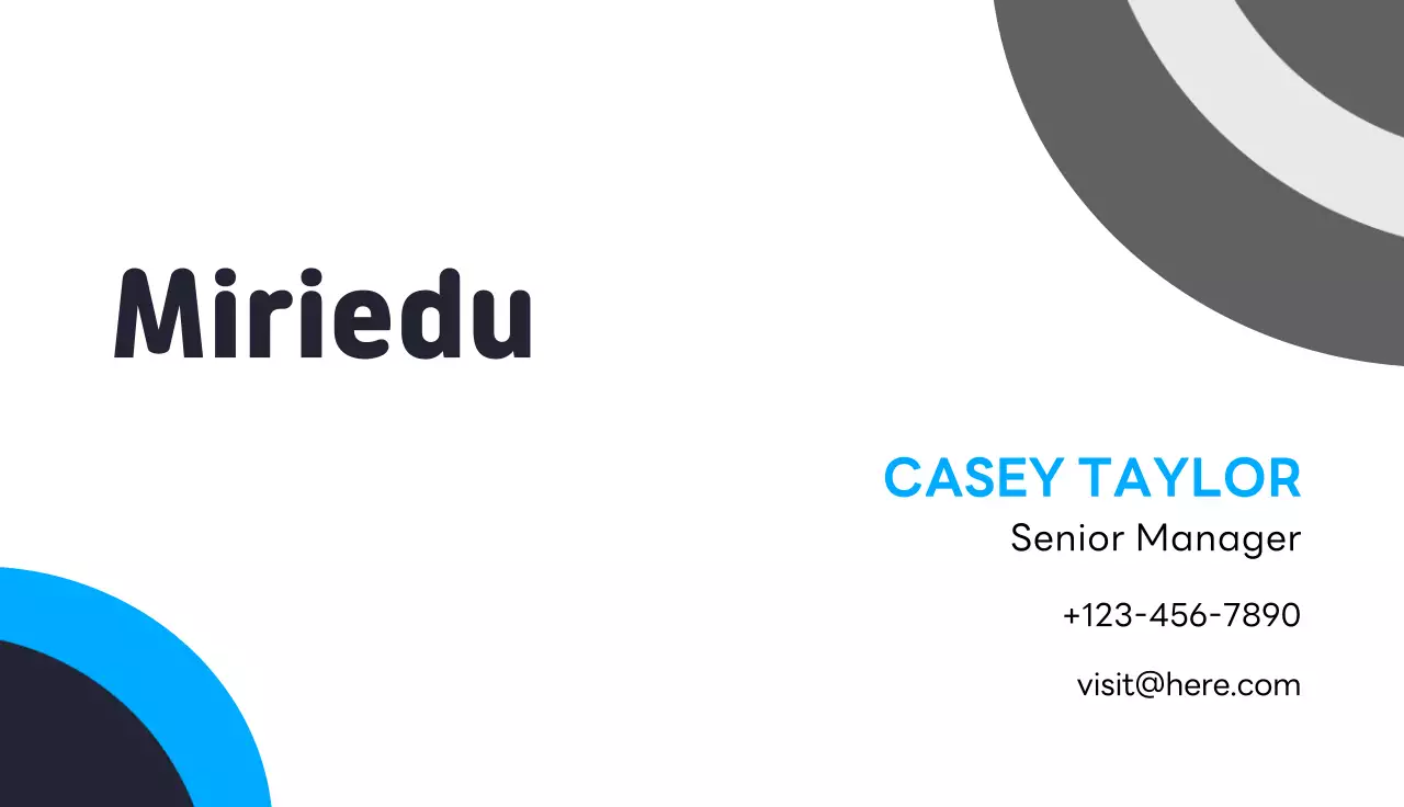 Blue Modern Business Card