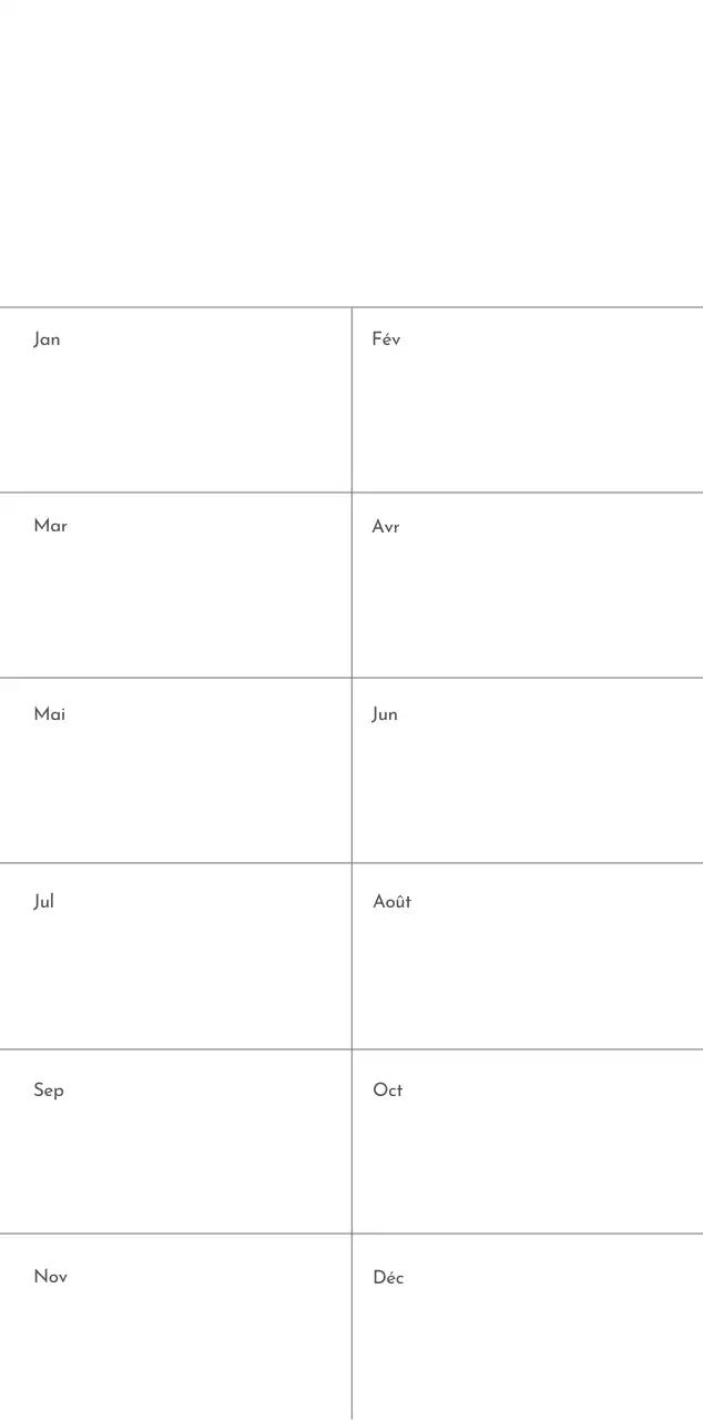 Un calendrier photo à l'allure urbaine et épurée