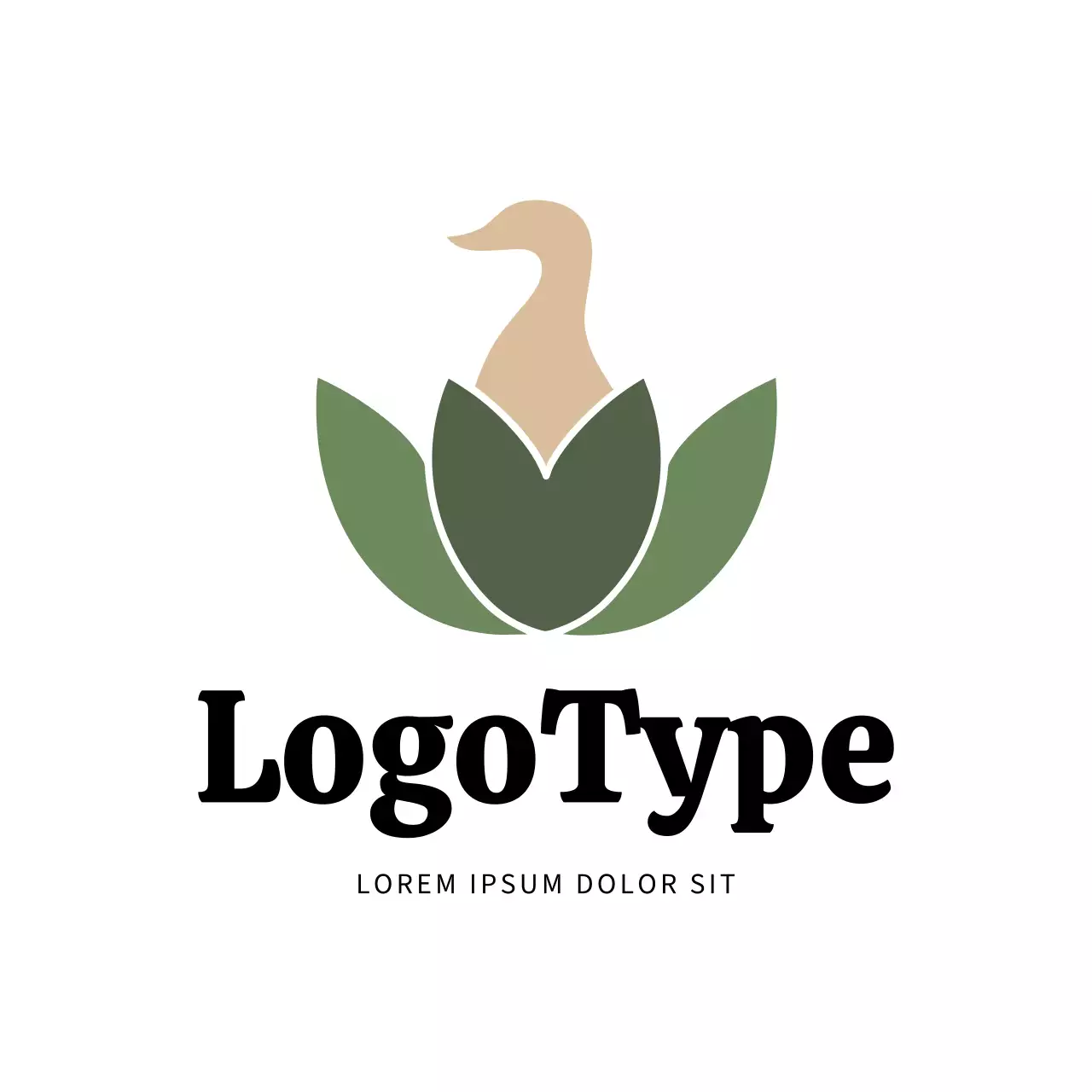 Green Minimal Design Logo