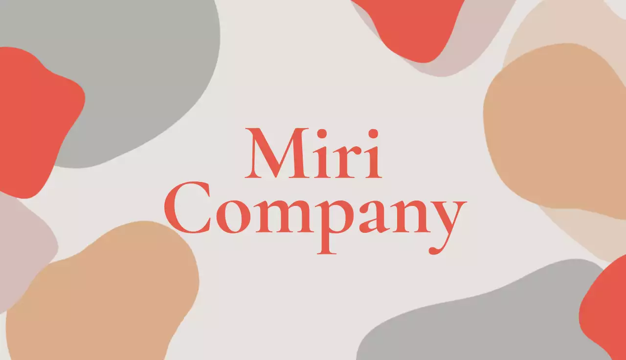 Red Minimalist Skincare Business Card