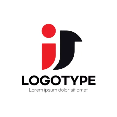 Red Minimalist Design Logo