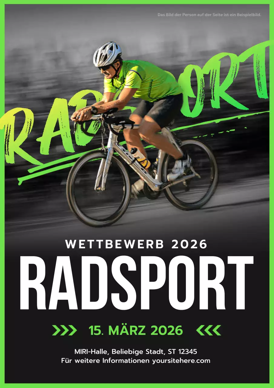 Green Bold Cycling Promotion