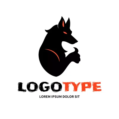 Black Modern Design Logo