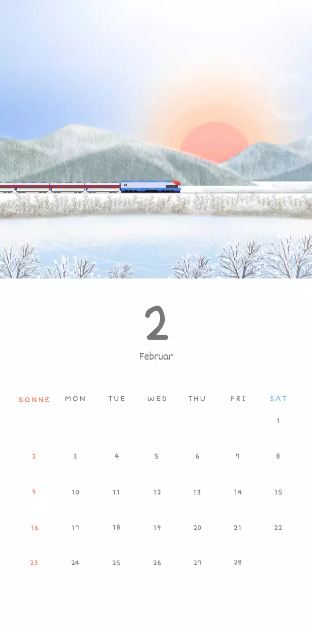 Niedliche Kalender mit knuffigen Illustrationen