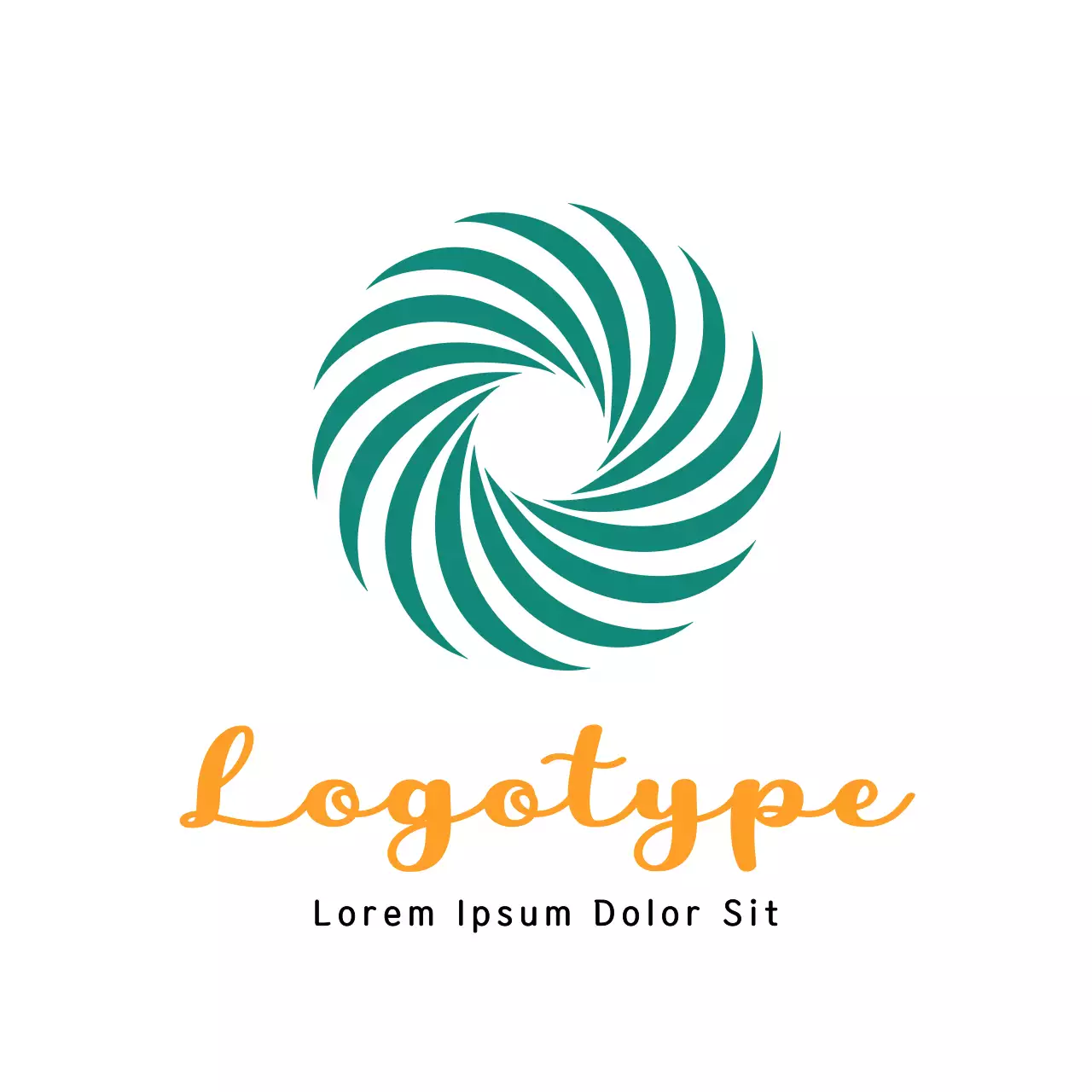 Teal Minimal Design Logo