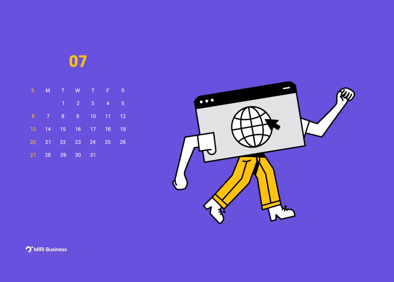 Clean line illustration on a purple background