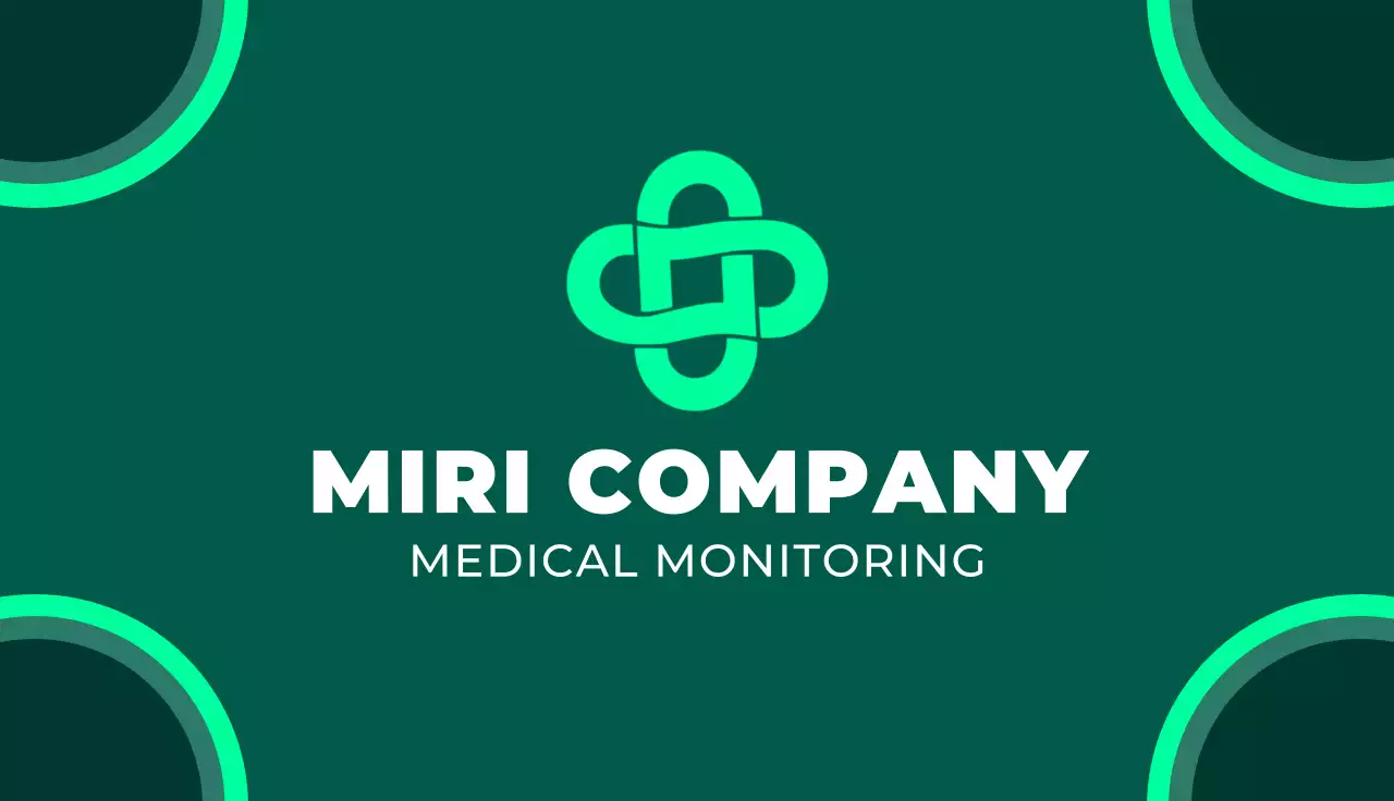 Green Modern Healthcare Business Card