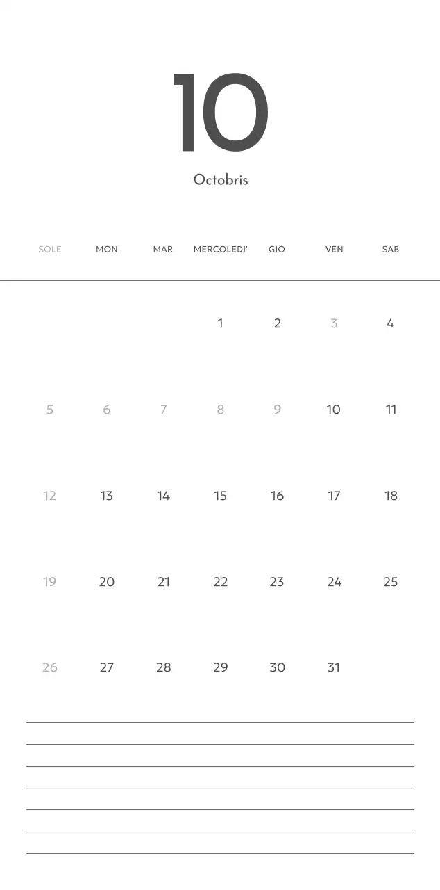 Un calendario fotografico dall'atmosfera pulita e urbana