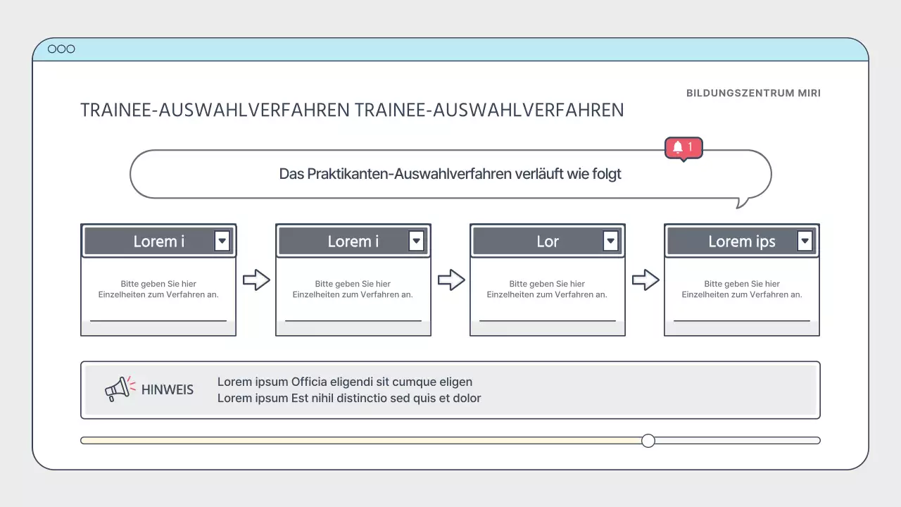 Einfacher weißer und hellblauer Creator-Trainingsleitfaden