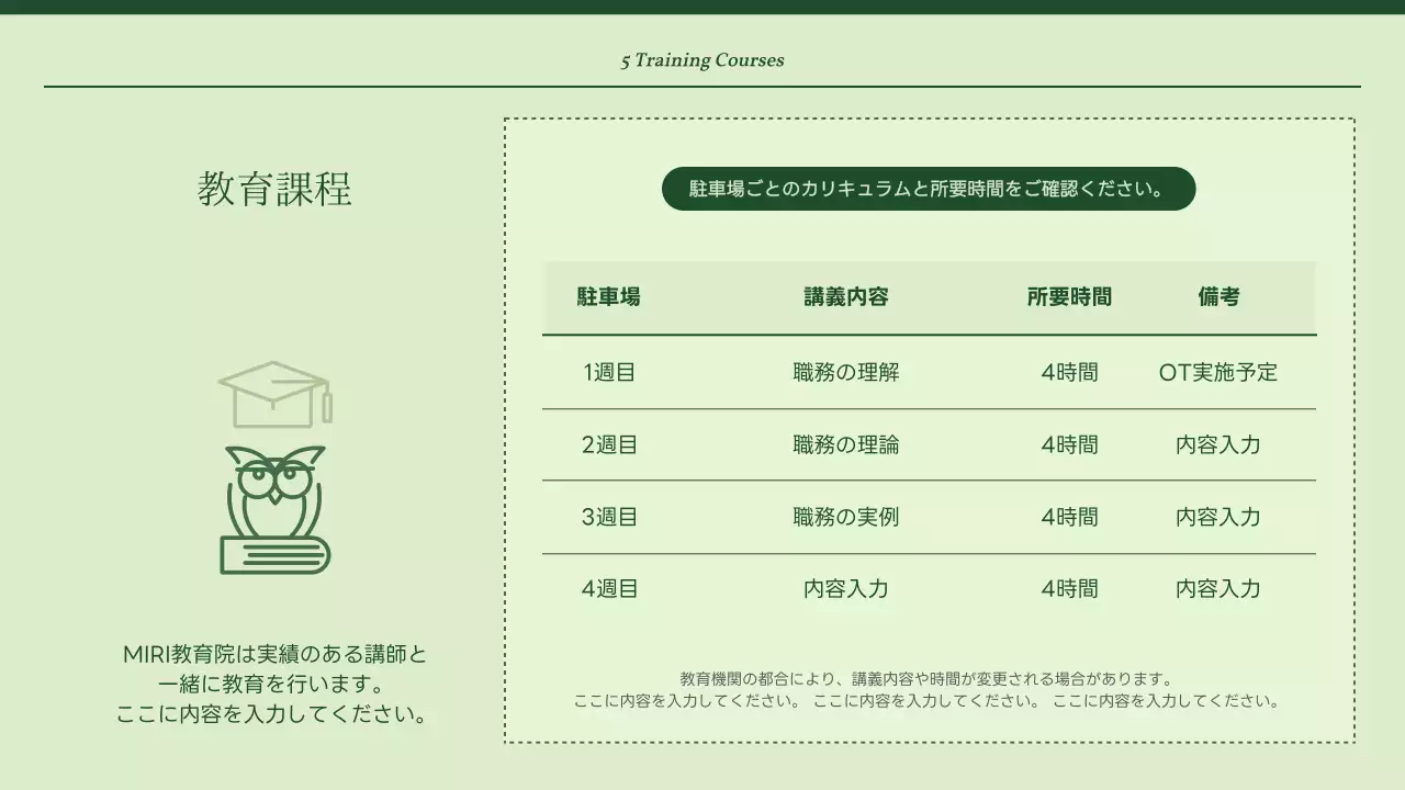 緑 シンプル 教育 資料 プレゼンテーション