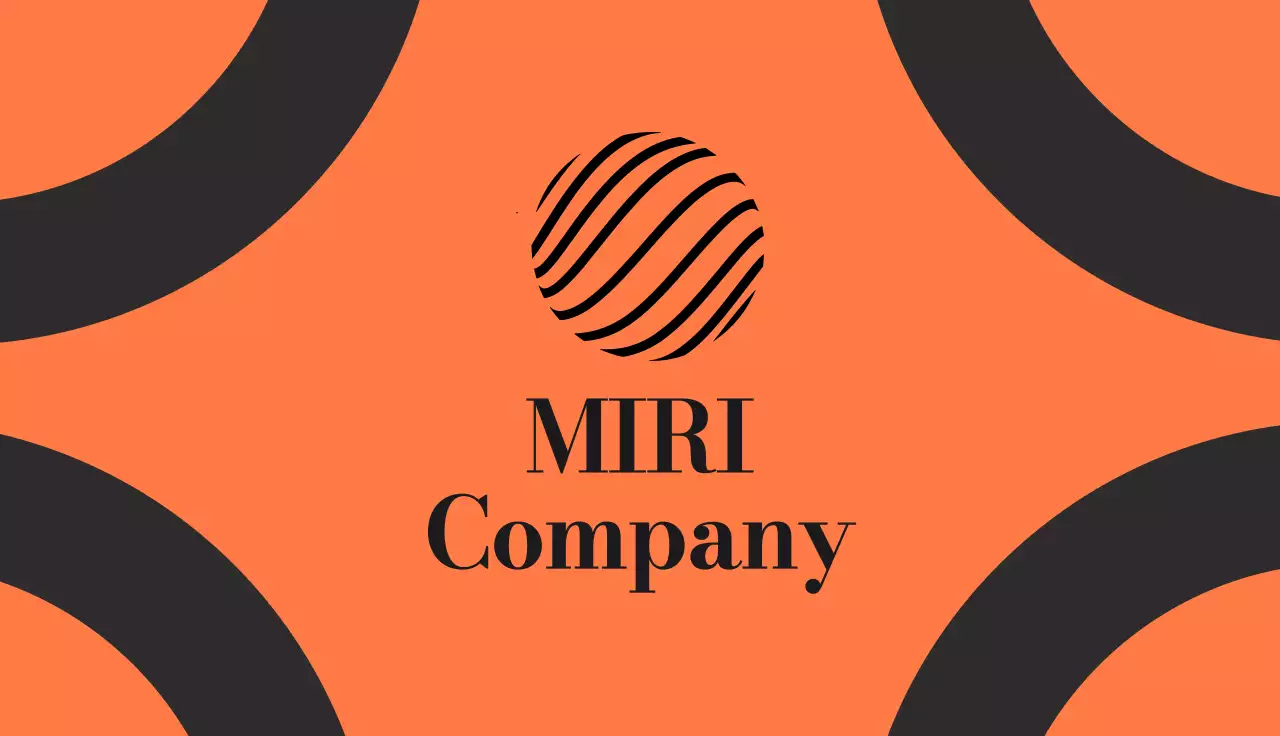 Orange Modern Business Card