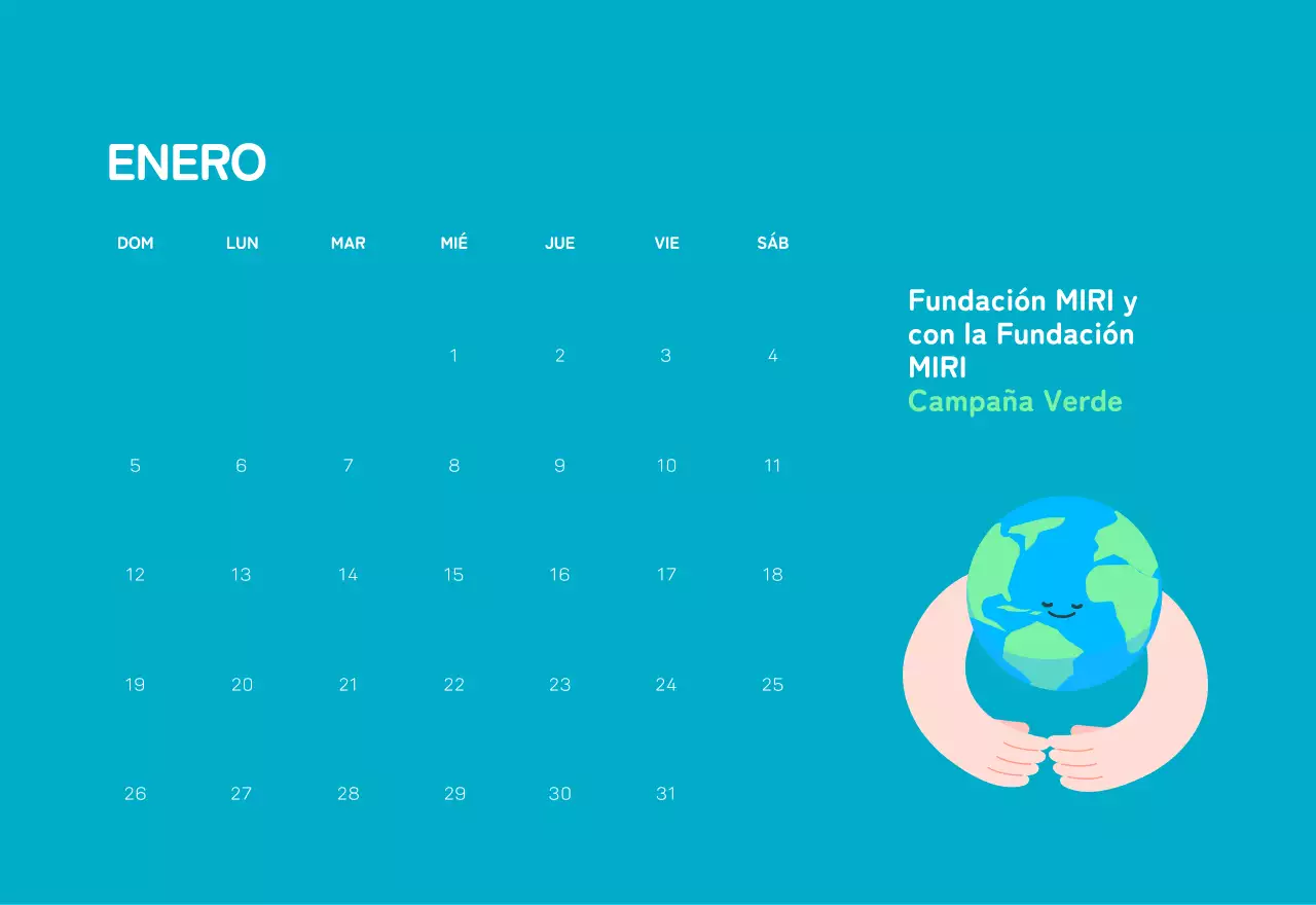 Una fundación social que celebra las fiestas con coloridas ilustraciones de personas y el planeta.