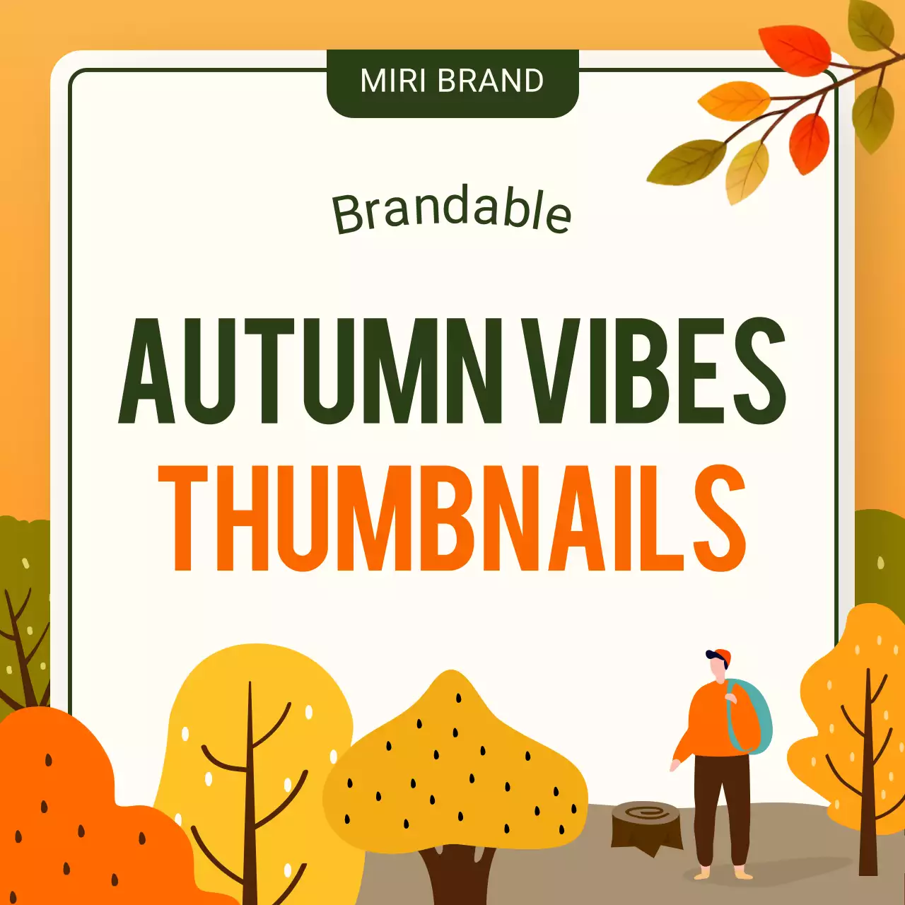 Orange Retro Autumn Promotion Instagram Carousel