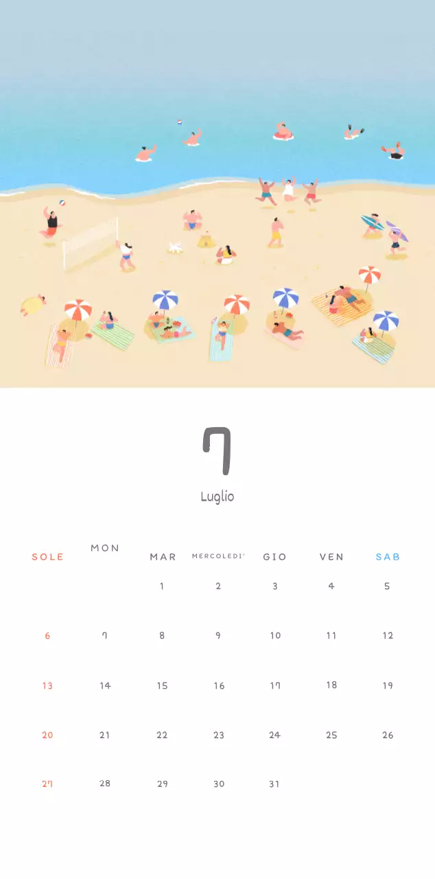 Simpatici calendari con illustrazioni di peluche