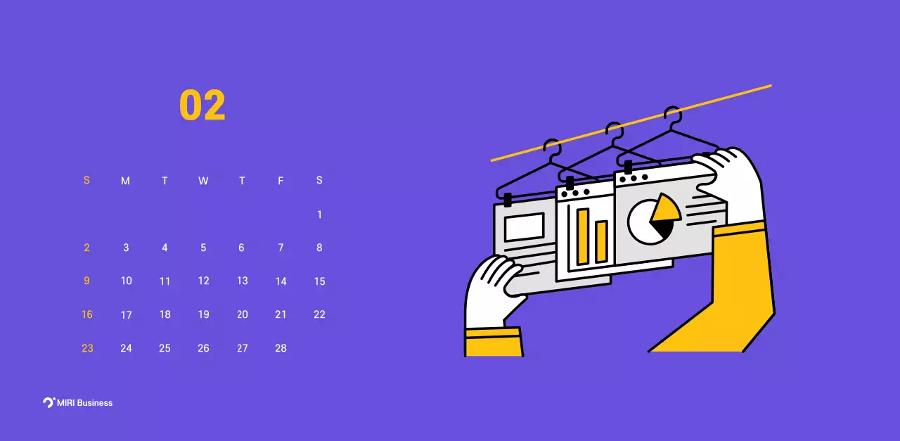 Clean line illustration on a purple background