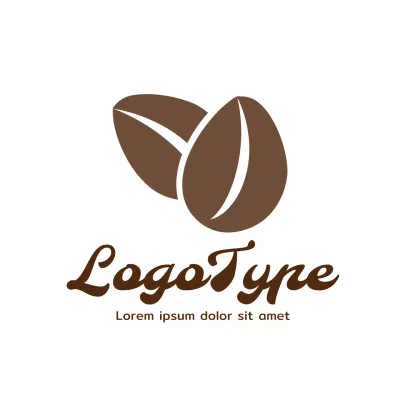 Brown Minimal Coffee Logo