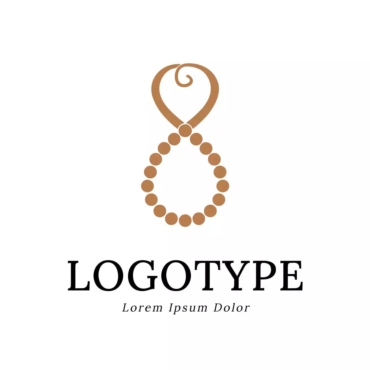 Brown Minimal Design Logo