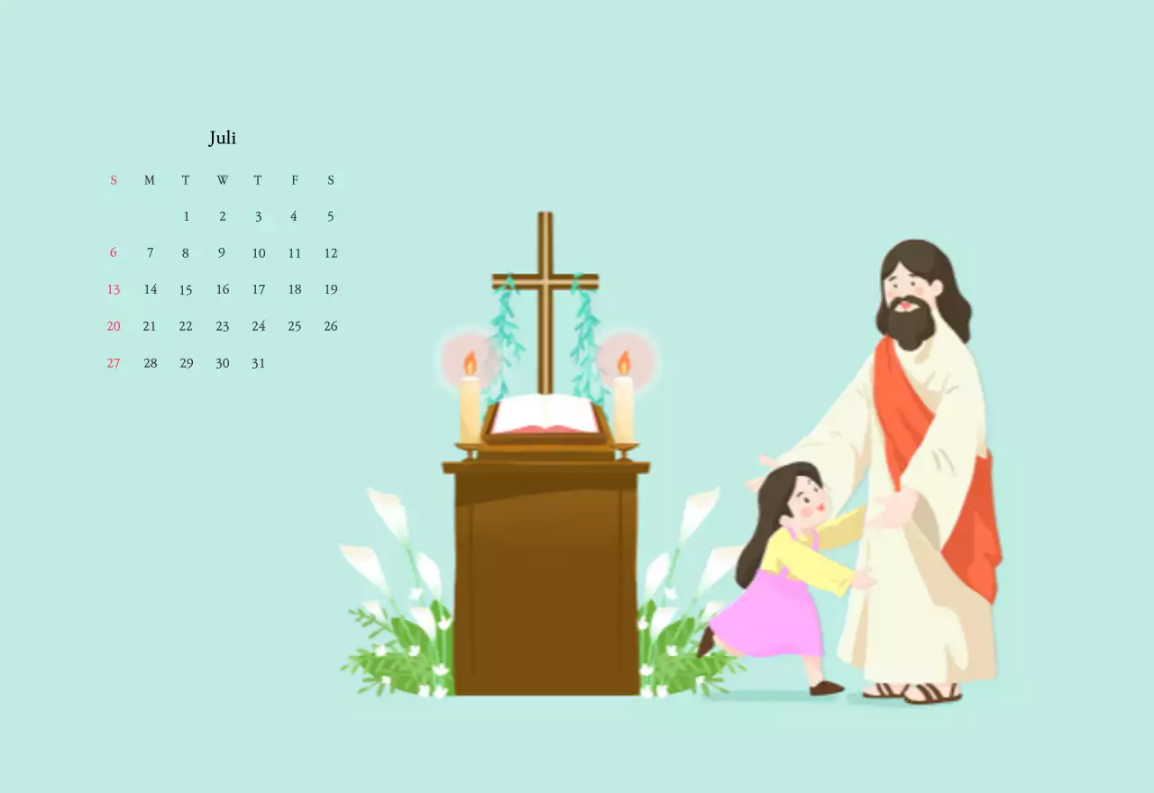 Warme kleurenKerken met schattige illustraties