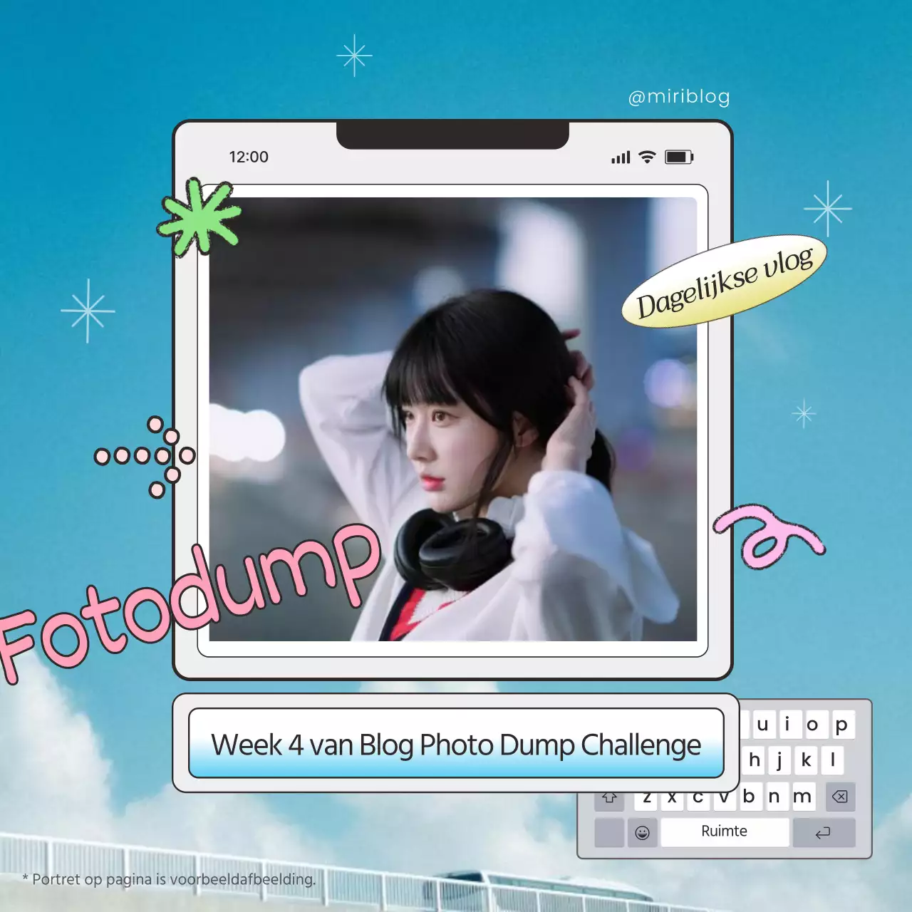 Promoot je blog in lichtblauw