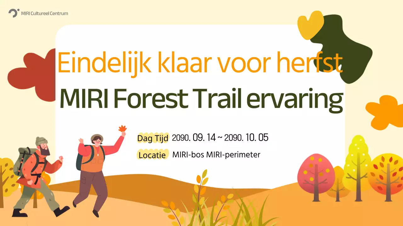 Oranje Natuur Herfst Evenementengids