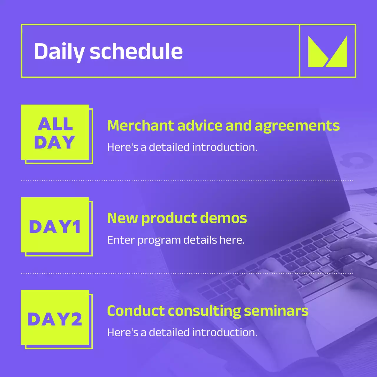 Purple Modern Startup Announcement Instagram Carousel