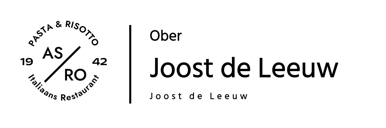 Italiaanse restaurant naambadge met een moderne twist