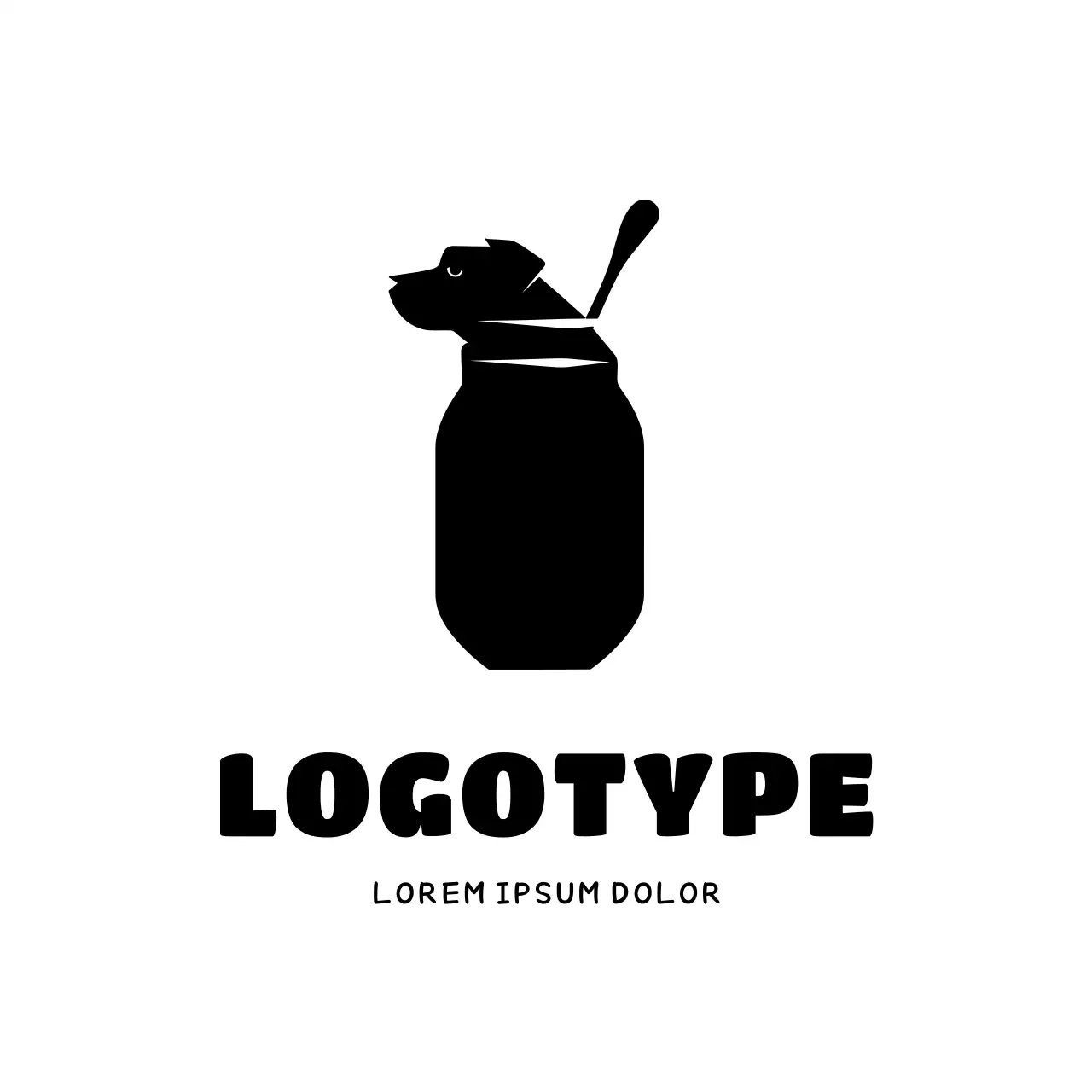 Black Minimal Design Logo