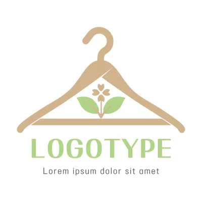 Beige Simple Fashion Logo