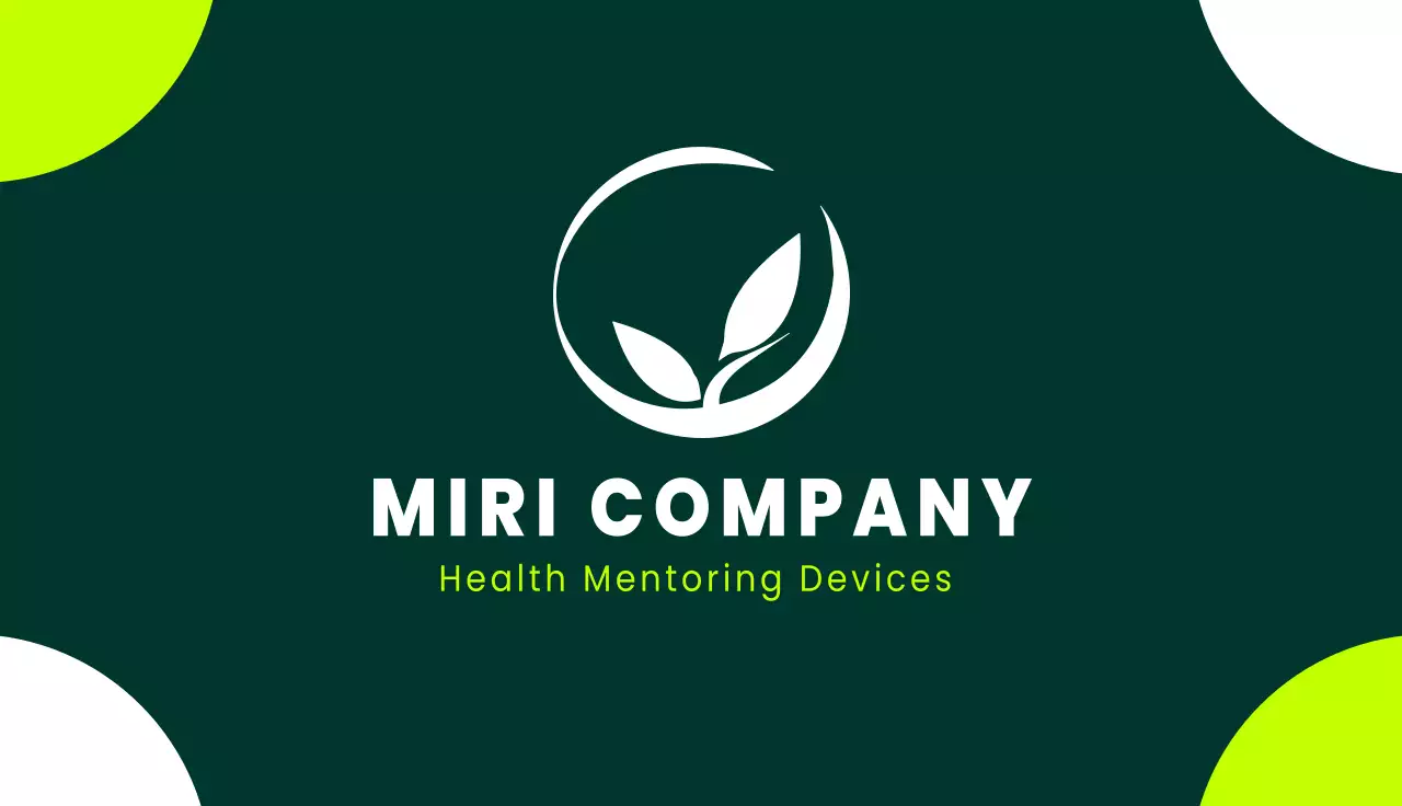 Green Minimal Business Card