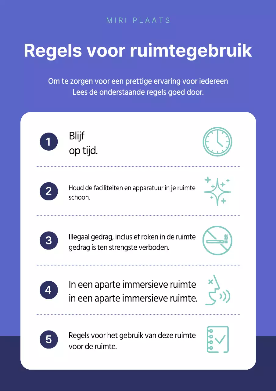 Regels van Blauw Eenvoudig