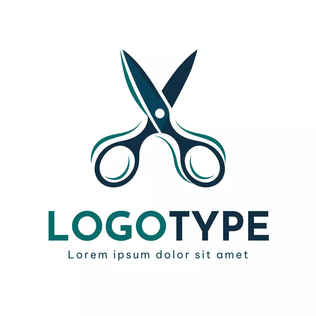 Teal Minimal Design Logo