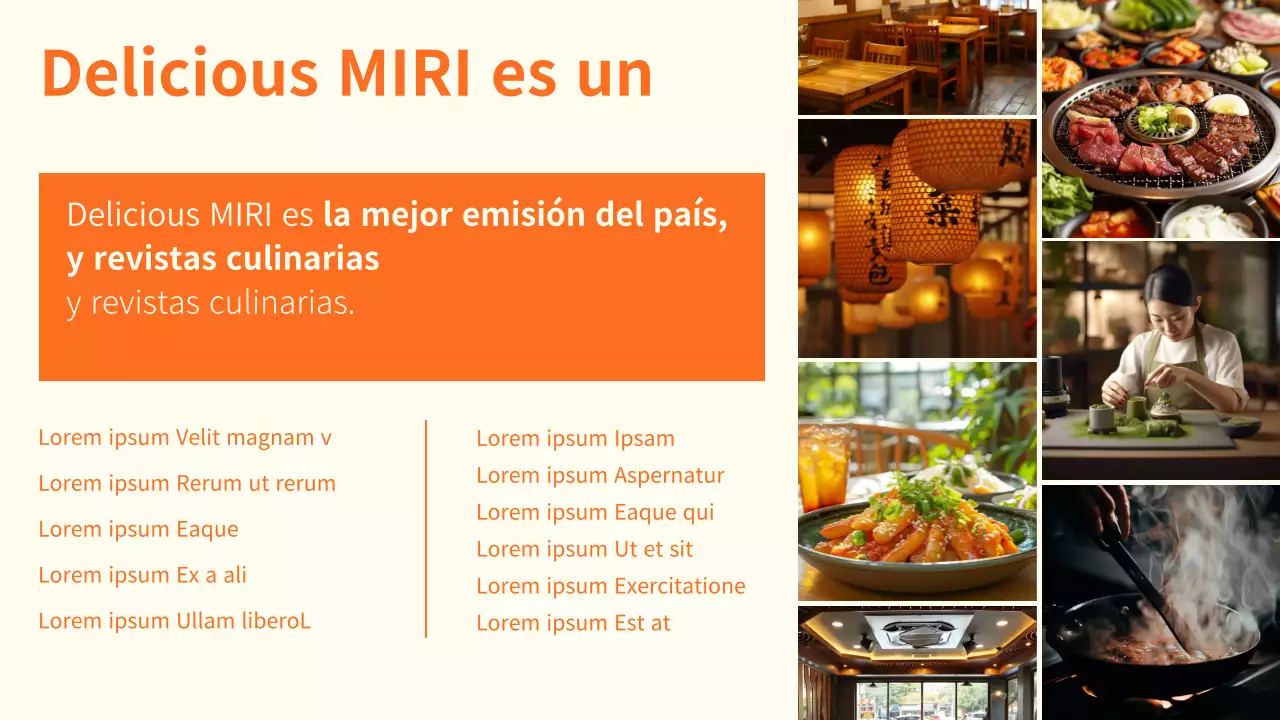 Guía de restaurantes de Orange
