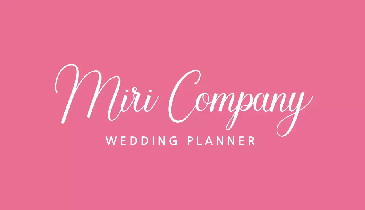 Pink Minimal Business Card