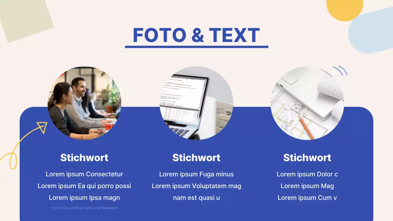 Ein Leitfaden für trendige Marken kleiner Unternehmen in Blau und Gelb