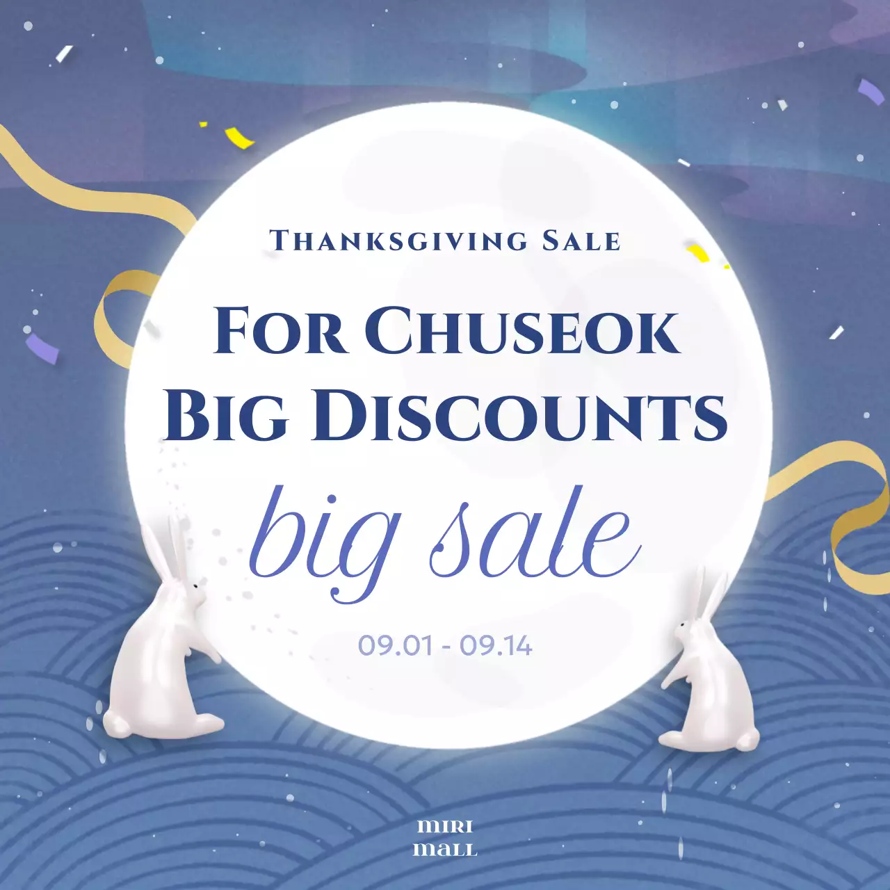 Blue Traditional Sale Promotion Instagram Carousel