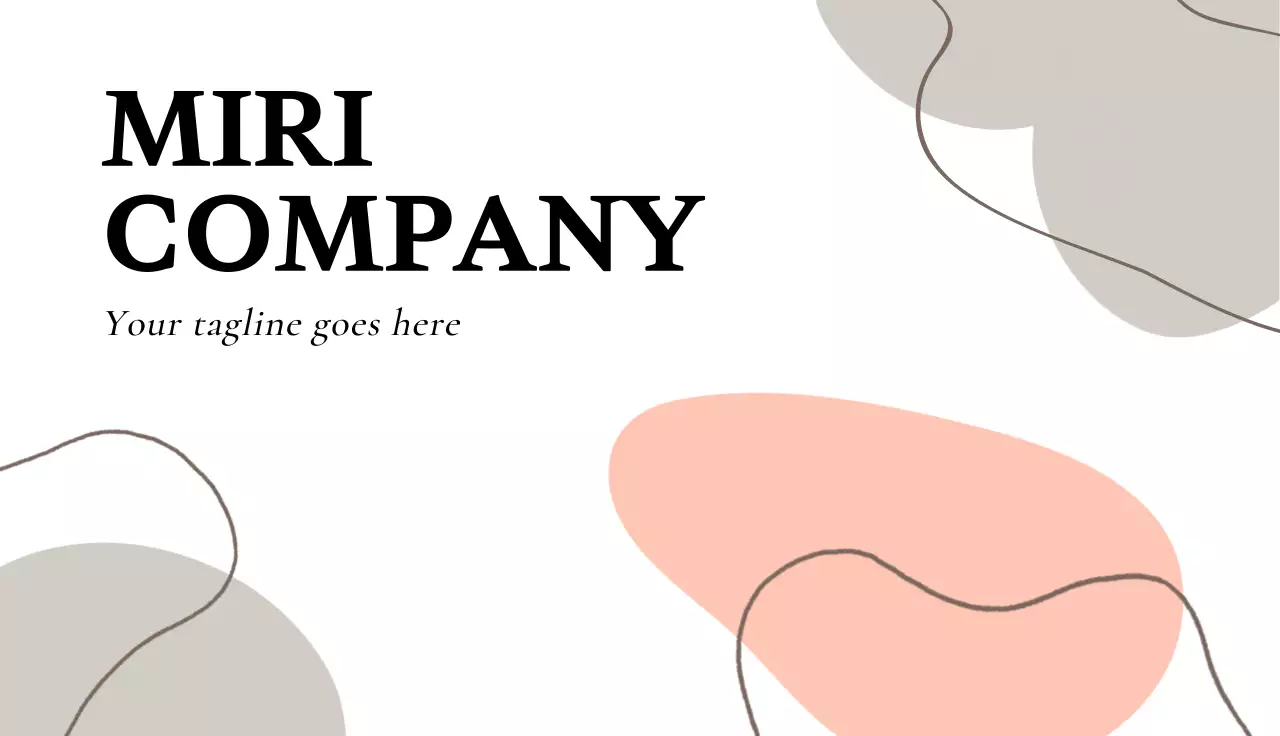 Brown Minimal Contact Business Card